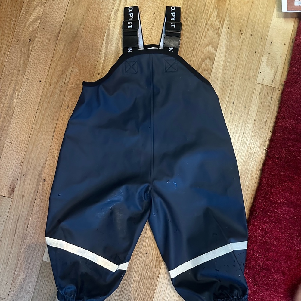 Polarn O. Pyret Waterproof Rain Suspenders in Size 6-12M